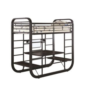 TWIN WORKSTATION BUNK BED